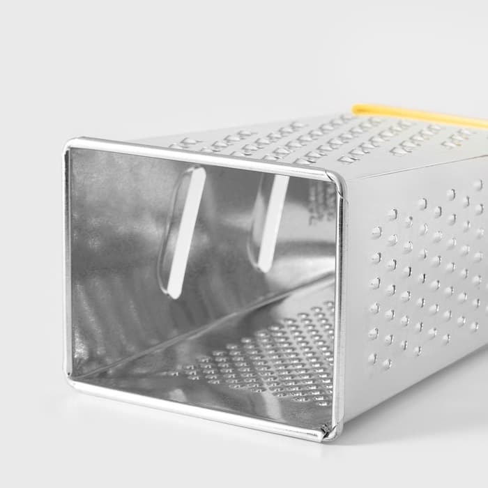 Тёрка с контейнером КВАРЦ «Универсал», 4 грани, 450 мл, 27×12 см, металл, МИКС