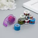 Клейкая лента декоративная с держателем, набор 8 шт., ш. 1.2 см, дл. 2.8 м, МИКС