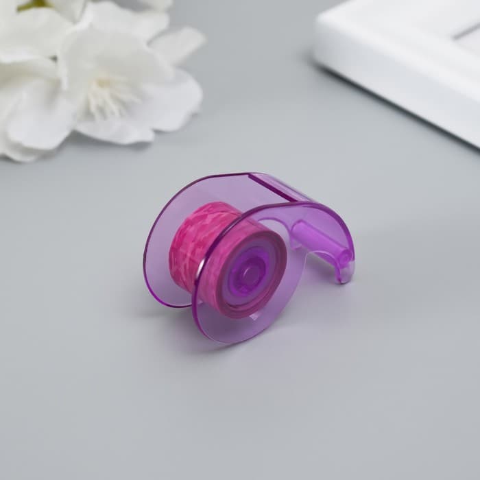 Клейкая лента декоративная с держателем, набор 8 шт., ш. 1.2 см, дл. 2.8 м, МИКС