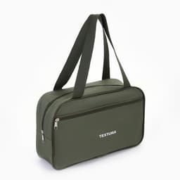 Сумка для обуви TEXTURA, на молнии наружный карман, размер 33×10×20 см, хаки