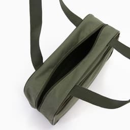 Сумка для обуви TEXTURA, на молнии наружный карман, размер 33×10×20 см, хаки