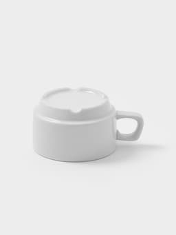 Чашка Дулевский фарфор «Белая», 170 мл, d=8.3 см, штабелируемая, белая