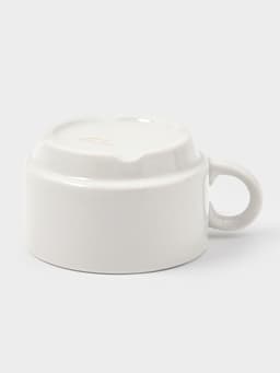 Чашка Дулевский фарфор «Белая», 170 мл, d=8.3 см, штабелируемая, белая