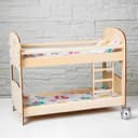 Кроватка для кукол «2-х ярусная», с постельным бельём