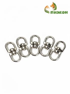 Вертлюг, 5.2×2.3 см, внутренний 1.4 см, металл