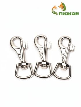 Карабин усиленный, 8.4 см, ширина проушины 2.3 см, металл