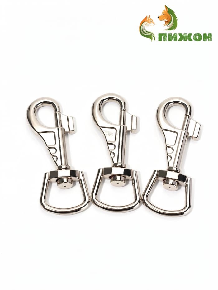 Карабин усиленный, 8.4 см, ширина проушины 2.3 см, металл