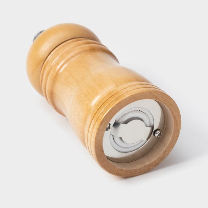 Мельница для специй Доляна «Дуновение леса», 10.5×4.5 см, керамический механизм, бежевая