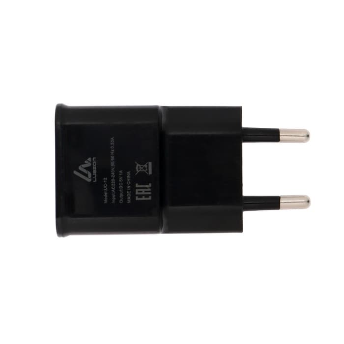 Сетевое зарядное устройство Luazon GQ-15, 1 USB, 1 А, чёрное