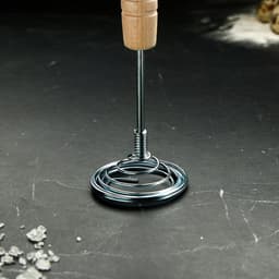 Венчик кухонный для взбивания TAS-PROM «Шар», 26 см, нержавеющая сталь, с деревянной ручкой