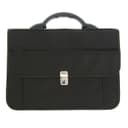 Портфель деловой 380×270×150 мм, текстильный, 3 отделения, К 1С14 «Павловск», чёрный