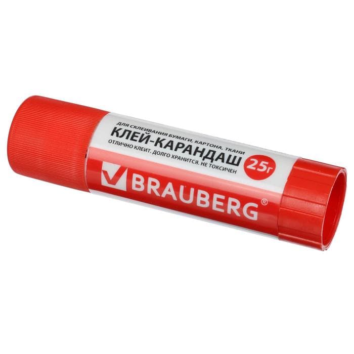 Клей-карандаш, BRAUBERG, 25 г