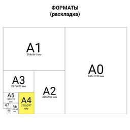 Пленка для ламинирования A4 216×303 мм, 75 мкм, 100 штук, глянцевые, BRAUBERG