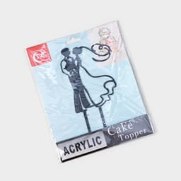 Топпер для торта «Свадьба», 10×17.5 см, пластик, чёрный