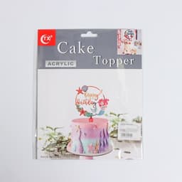 Топпер для торта «С Днём Рождения», 13×17 см, чёрный