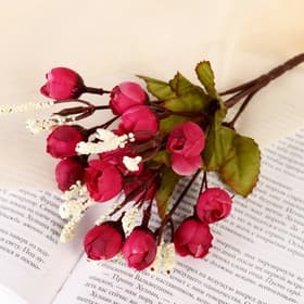 Букет искусственный «Розочка мини», h=23 см, МИКС