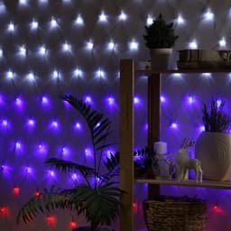 Гирлянда «Сеть» 1.6×1.6 м, IP20, прозрачная нить, 144 LED, свечение «Флаг России», 220 В