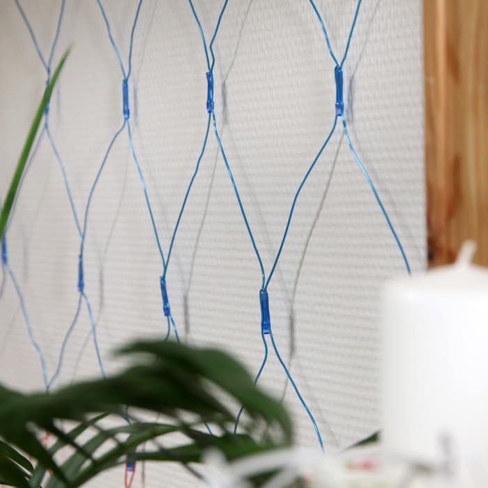 Гирлянда «Сеть» 1.6×1.6 м, IP20, прозрачная нить, 144 LED, свечение «Флаг России», 220 В