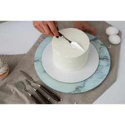 Лопатки - мастихины кондитерские Доляна, 22×2×1.5 см, набор 5 шт., нержавеющая сталь, коричневые