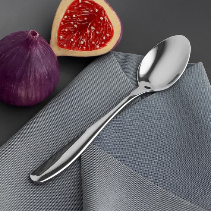 Ложка чайная из нержавеющей стали, длина 15 см, 201 сталь, серебристая