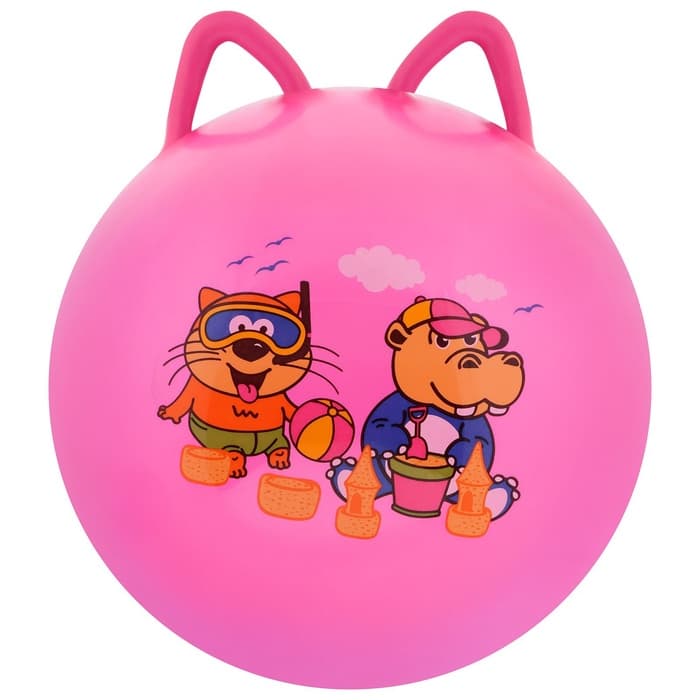 Мяч - прыгун с ушками ZABIAKA, d=45 см, МИКС
