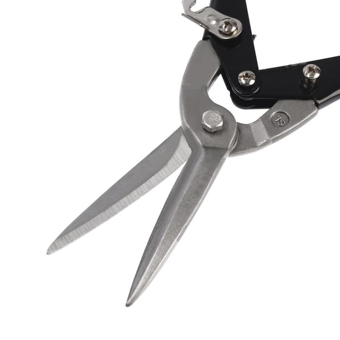 Ножницы по металлу ТУНДРА, 2К рукоятки, прямой рез, 300 мм