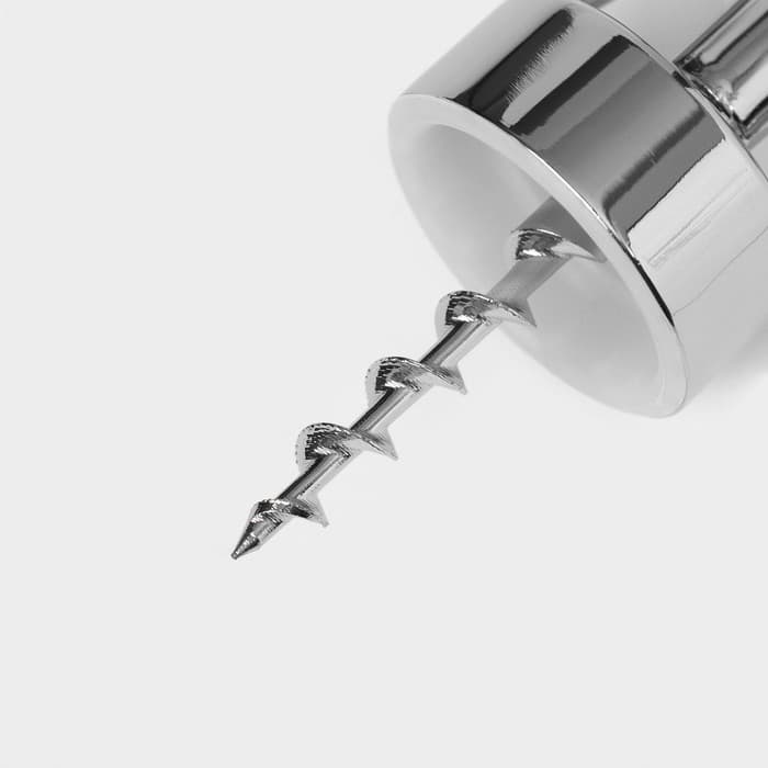 Штопор для вина Доляна, h=19.5 см, серебристый