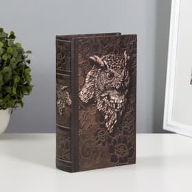 Шкатулка книга-сейф «Филин», дерево, 21×13×5 см