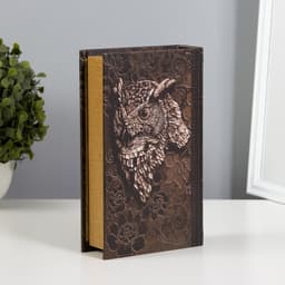 Шкатулка книга-сейф «Филин», дерево, 21×13×5 см