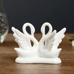 Фигурка под фарфор «2 лебедя изящество», стразы, 10×5×9 см