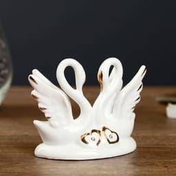 Фигурка под фарфор «2 лебедя изящество», стразы, 10×5×9 см