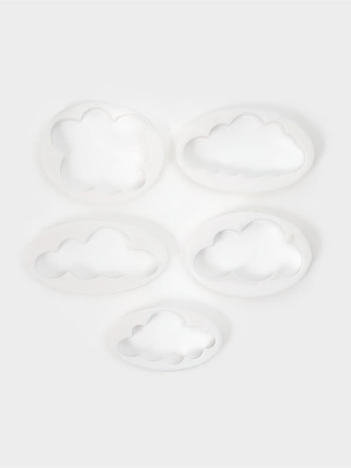 Формы для вырезания теста и мастики Доляна, набор 5 шт., 7.8×4.6×1 см, пластик, белые