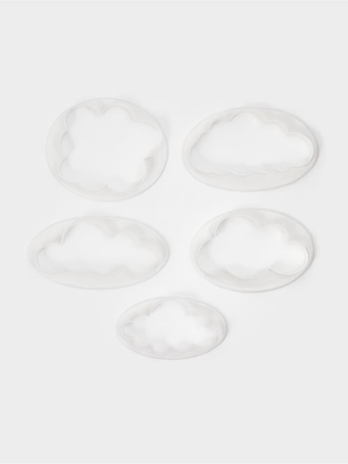 Формы для вырезания теста и мастики Доляна, набор 5 шт., 7.8×4.6×1 см, пластик, белые