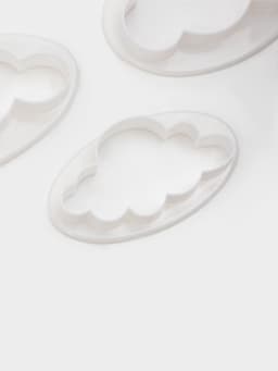 Формы для вырезания теста и мастики Доляна, набор 5 шт., 7.8×4.6×1 см, пластик, белые