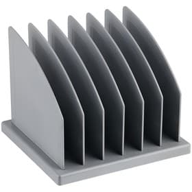 Лоток-сортер для журналов и бумаг сборный, 6 отделений, серый