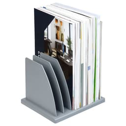 Лоток-сортер для журналов и бумаг сборный, 6 отделений, серый