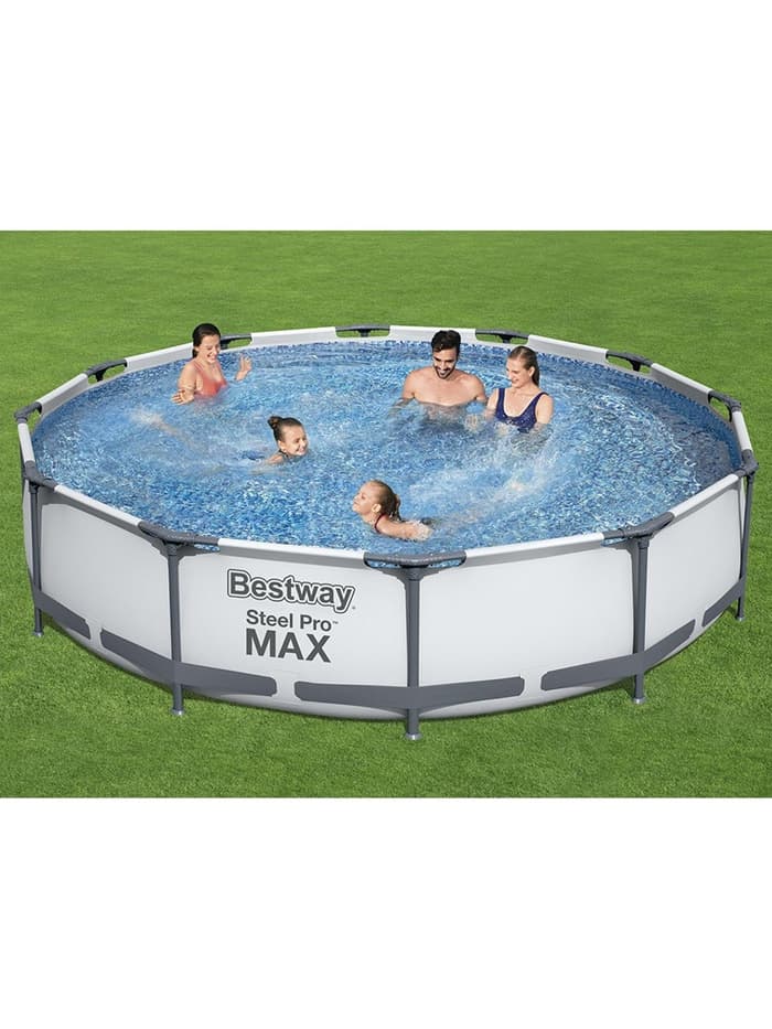 Бассейн каркасный Steel Pro MAX, 366×76 см, фильтр-насос, круглый, 56416 Bestway