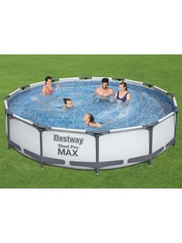 Бассейн каркасный Steel Pro MAX, 366×76 см, фильтр-насос, круглый, 56416 Bestway