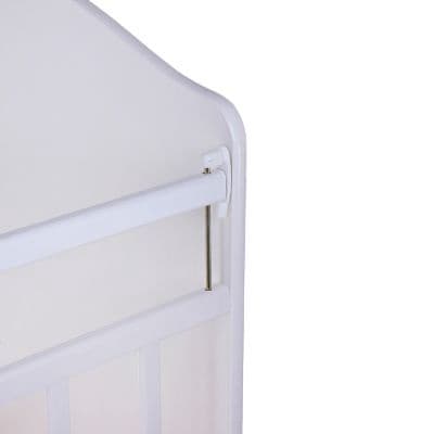 Детская кровать «Морозко», на качалке с поперечным маятником, белая