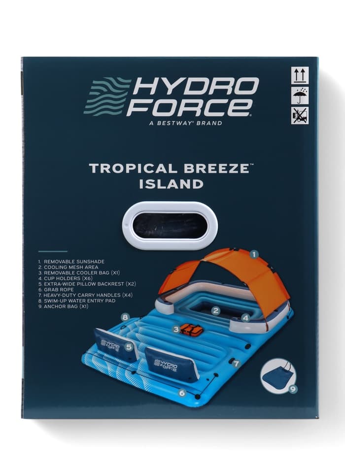 Беседка-плот для плавания, 389×274 см, для 6 человек, 43105 Bestway