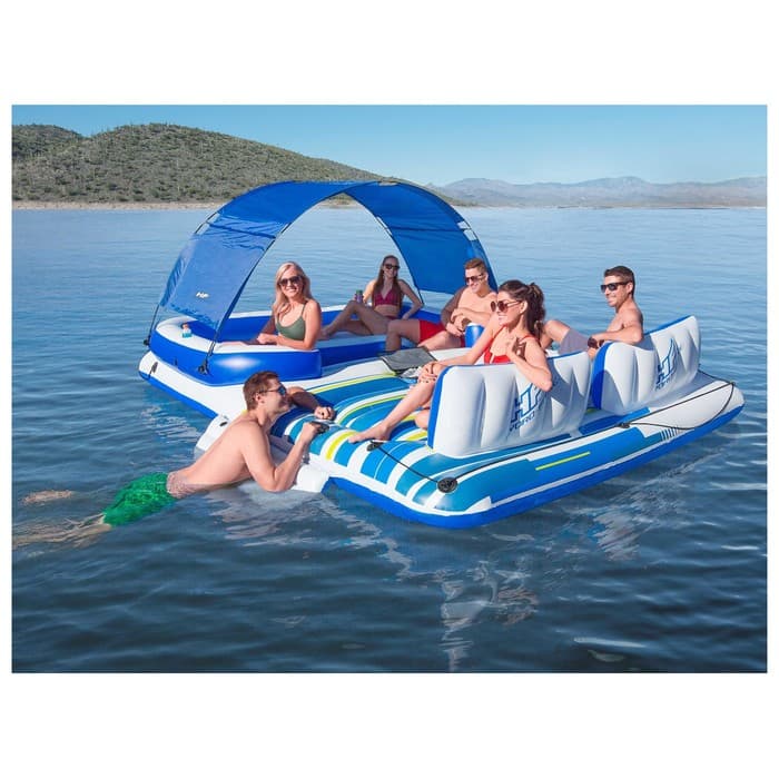 Беседка-плот для плавания, 389×274 см, для 6 человек, 43105 Bestway