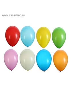Воздушные шары латексные 6", пастель, 1000 шт., МИКС