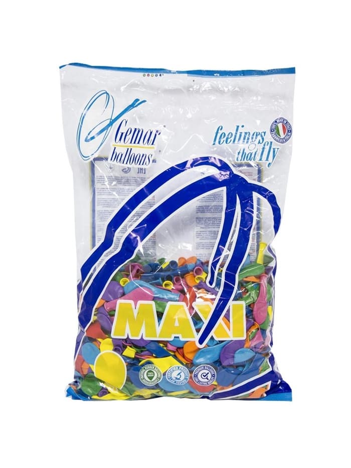 Воздушные шары латексные 6", пастель, 1000 шт., МИКС