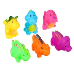 Резиновые игрушки для ванны Крошка Я «Динопарк», с пищалкой, в наборе 6 шт., МИКС