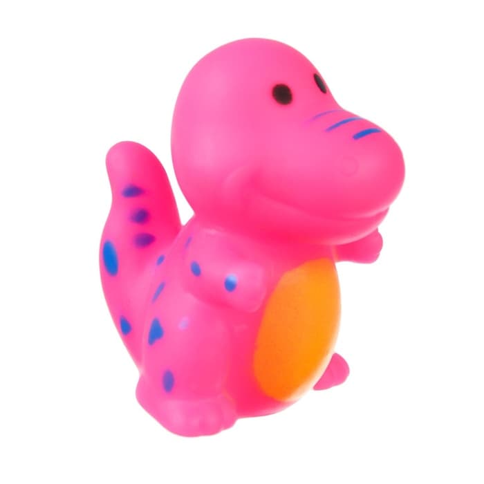 Резиновые игрушки для ванны Крошка Я «Динопарк», с пищалкой, в наборе 6 шт., МИКС