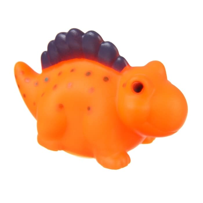 Резиновые игрушки для ванны Крошка Я «Динопарк», с пищалкой, в наборе 6 шт., МИКС