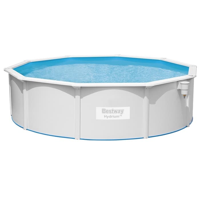 Бассейн стальной Hydrium 457×122 см (песчаный фильтр-насос, лестница, подстилка, тент) 56384