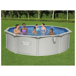 Бассейн стальной Hydrium 457×122 см (песчаный фильтр-насос, лестница, подстилка, тент) 56384