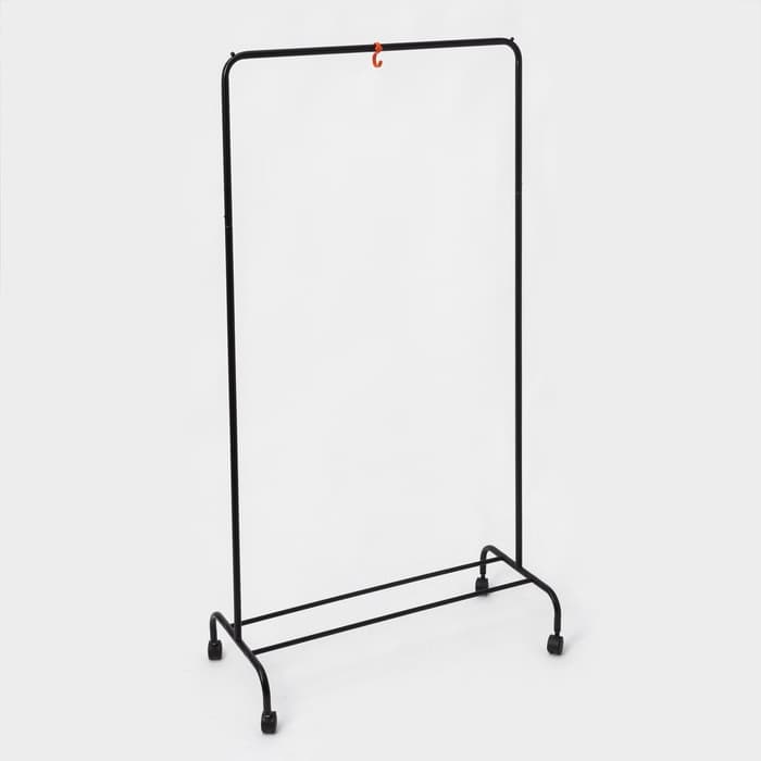 Вешалка - стойка для одежды «Радуга», 89.2×39×152 см, чёрная