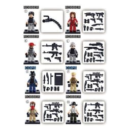 Конструктор фигурки Sluban «Полиция и грабители», 1 шт., МИКС